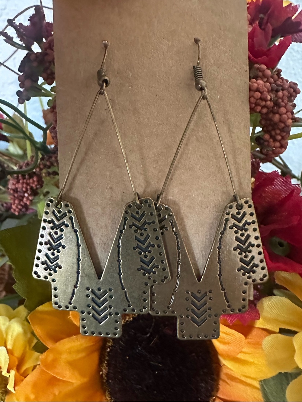 NEW Bronze Bohemian Tribal Earrings 🖤